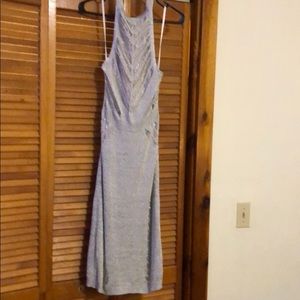 A nice shimmery silver cocktail dress or going out